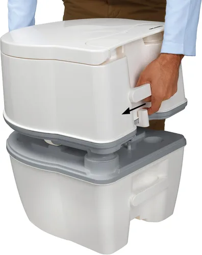 Vista 4 de Inodoro portátil de Thetford 92360 Porta Potti 550E curveado Gris