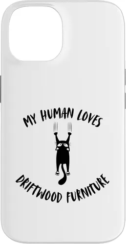 Vista 4 de iPhone 16 My Human Loves Driftwood Furniture - Cat Parent Hobby Lover Case