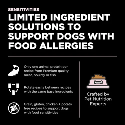 Vista 2 de Go! Solutions Sensitivities - Alimento seco para perros pequeños con ingredientes limitados, sin granos de salmón, croquetas pequeñas para razas