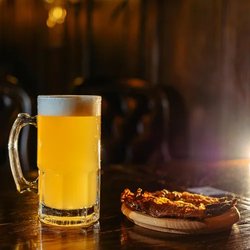 Vista 6 de Jarra de Cerveza de Vidrio con Asa – 34 onzas líquidas / 1L – Jarra de Cerveza Grande y Pesada para Cerveza de Raíz – Mejor Regalo para Hombres
