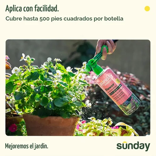 Vista 6 de Sunday Wonderfert Liquid Flower Food, Bloom Booster for Roses, 2 Pack