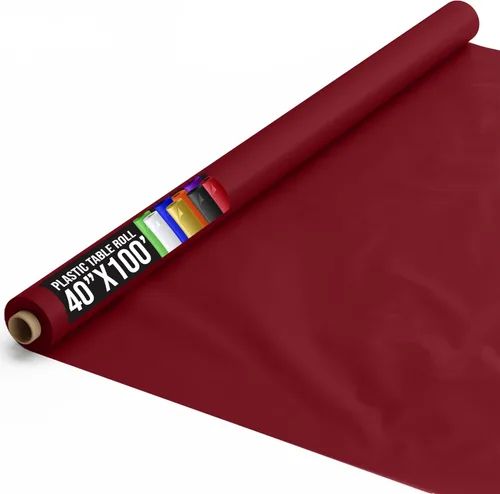 Vista 41 de Exquisito rollo de mantel de mesa de plástico aqua de Party Solids 4 piezas 40" X 300' Rollo de mantel de mesa de plástico - Rollos de mantel