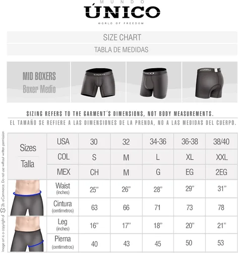 Vista 3 de Mundo Unico Mens Microfiber Underwear Boxer Trunks Calzoncillos para Hombres