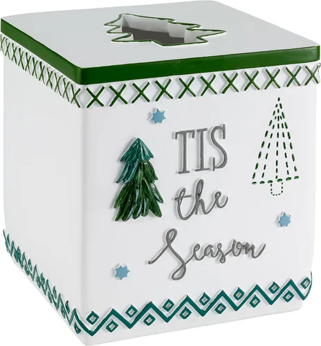 Vista 2 de Avanti Linens - Dispensador de loción, accesorios de resina para encimera, decoraciones ideales para fiestas (Colección Árboles de Navidad)