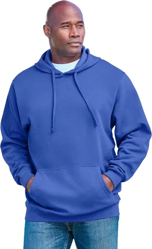 Vista 22 de KingSize Sudadera con capucha de forro polar grande y alta para hombre Negro