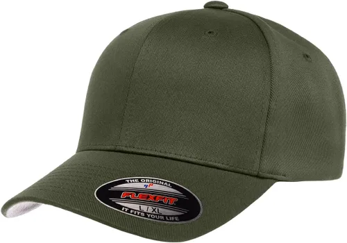 Vista 39 de Gorra de béisbol Flexfit Wooly Combed Premium de 6 paneles estructurada Ajuste elástico Paquete al por mayor disponible Negro