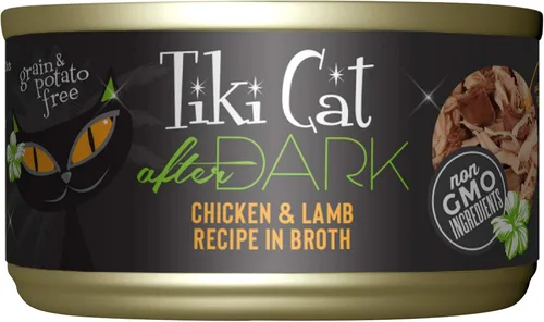 Vista 12 de Tiki Cat After Dark - Alimento húmedo para gatos, pollo y pato, latas
