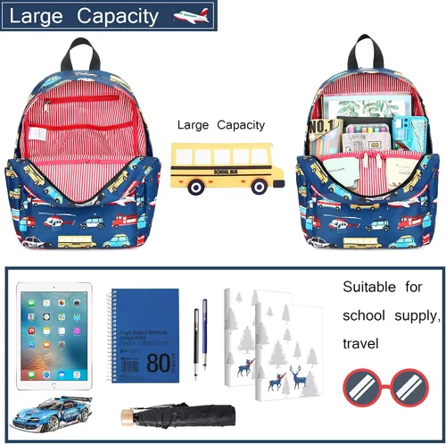 Vista 5 de CAMTOP Mochila para niños en edad preescolar para jardín de infantes bolsa escolar para niños y niñas 154x 45x 102HWL