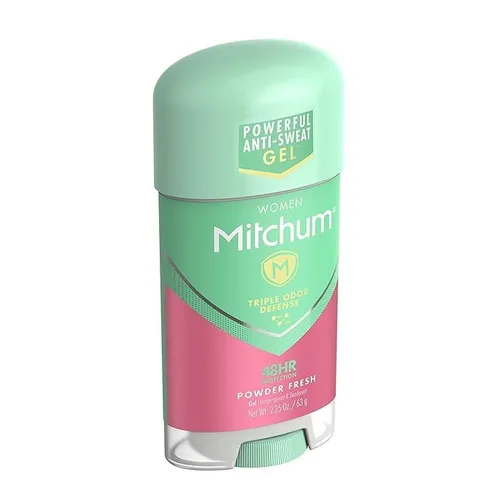 Vista 2 de Mitchum Power Gel, gel transparente en polvo, antitranspirante y desodorante para mujeres, 2.25 onzas (paquete de 3)