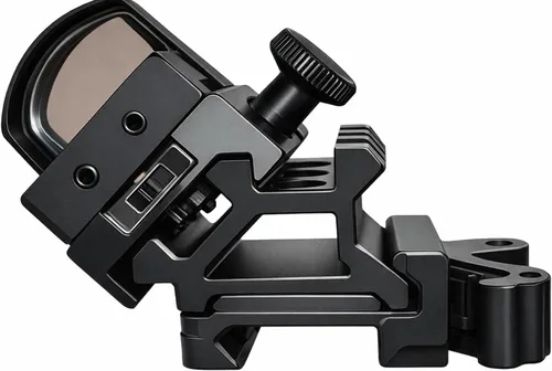 Vista 6 de 360 Tactical Picatinny de 1 pulgada de alto perfil de montaje elevador corto negro mate 8 ranuras para visores y ópticas (90 y 45 grados - montaje)