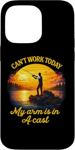 Vista 21 de Can't Work Today My Arm is in A Cast Fly Fishing Funny Humor Case for iPhone 17