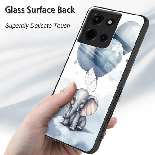 Vista 217 de Funda para Motorola Moto Edge 2022, cubierta trasera de vidrio templado con protector de pantalla, funda protectora a prueba de golpes para Motorola