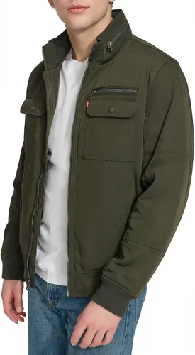 Vista 5 de Levi's para hombres Bombardero Utilitario con cuello de pie para hombre Levi's