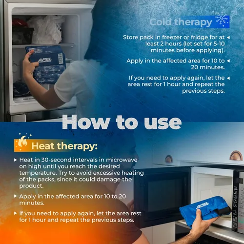 Vista 5 de Paquete de gel para el hombro. Terapia de frío/calor, paquetes reutilizables para tendinitis, hombro dislocado, aliviar el dolor, cirugías