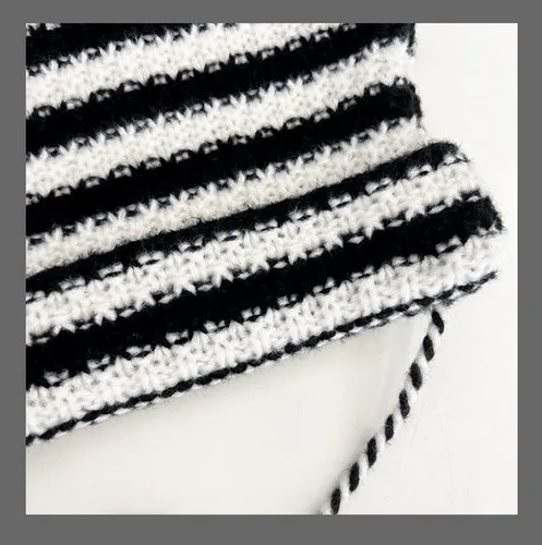 Vista 3 de Gorro de gato con orejas para mujer, gorros holgados para mujer, accesorios grunge, sombreros de ganchillo