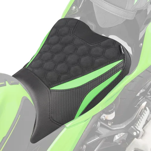 Vista 12 de Almohadilla de Asiento para Motocicleta Delantero Conductor Trasero Pasajero para Kawasaki Ninja400 Z400 2018 2019 2020 2021 2022 2023 2024 2025