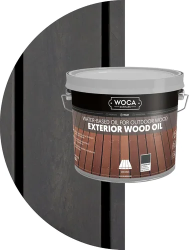 Vista 24 de WOCA Comprobador de aceite de madera exterior de Dinamarca, aceite penetrante a base de agua para superficies de madera al aire libre, muestra