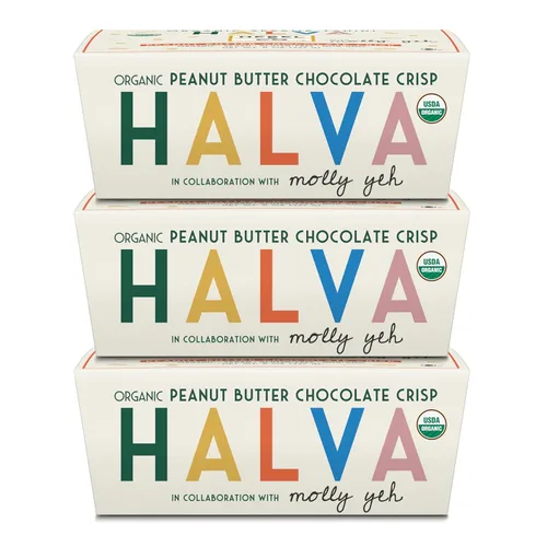Vista 14 de HEBEL & CO Paquete de 3 trozos de chocolate Halva Certificado USDA orgánico, sin gluten, Kosher y vegano, 8 onzas cada uno