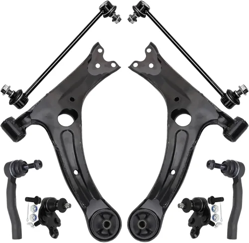 Vista 310 de Detroit Axle - Kit de brazos de control de extremo de 8 piezas para Toyota 2001-2003 Highlander 2002-2003 Camry Lexus ES300, 2 conjuntos de brazos