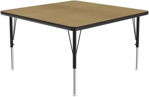Vista 7 de Correll - Mesa rectangular de actividades para el aula de 24 x 36 pulgadas, altura ajustable (19-29 pulgadas), parte superior de nogal colonial