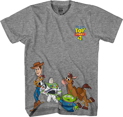 Vista 6 de Disney Toy Story Happy Crew 2 Toys - Camiseta para hombre Gris Carbón jaspeado
