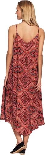 Vista 3 de Ellos Vestido con dobladillo de punto en talla grande para mujer