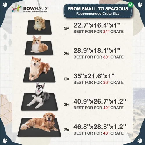 Vista 6 de BOWHAUS Bandeja de plástico resistente e impermeable de 22.7 pulgadas para mascotas de 24 pulgadas, criadero de conejo, hurón, sartén versátil