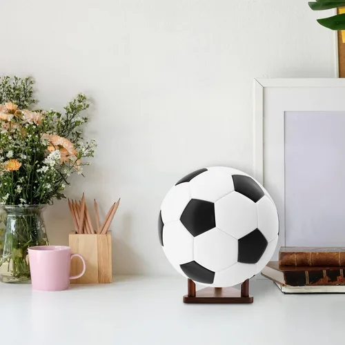 Vista 6 de Frcctre Paquete de 3 soportes de madera para pelotas de fútbol, baloncesto, fútbol, voleibol, rugby, estante de almacenamiento de pelotas deportivas