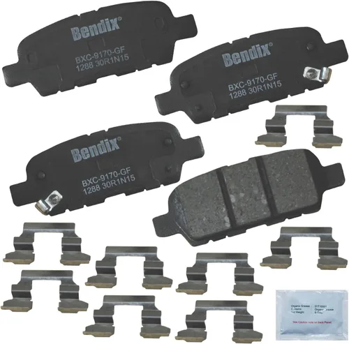 Vista 108 de Bendix Priority1 CFC154 - Juego de pastillas de freno de disco para Avanti II, Century, LeSabre, Regal, Riviera, chasis comercial, DeVille