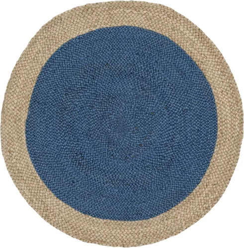 Vista 36 de SAFAVIEH Natural Fiber Collection - Alfombra ovalada, 2 pies 6 pulgadas x 4 pies, ovalada, azul aguamarina y marrón natural, yute hecho a mano