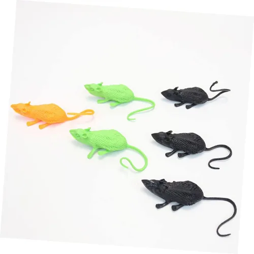 Vista 9 de Kisangel 18pcs Simulated Mouse Decor for Halloween Pranks and Scene Layout Creative Soft Mice for Haunted House and Decor