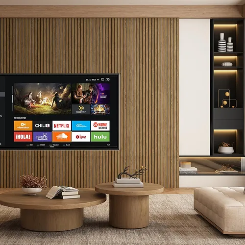 Vista 5 de 4 paneles de pared de listones de madera acústica 3D, absorción de sonido con cancelación de ruido, decoración de pared interior de teca natural