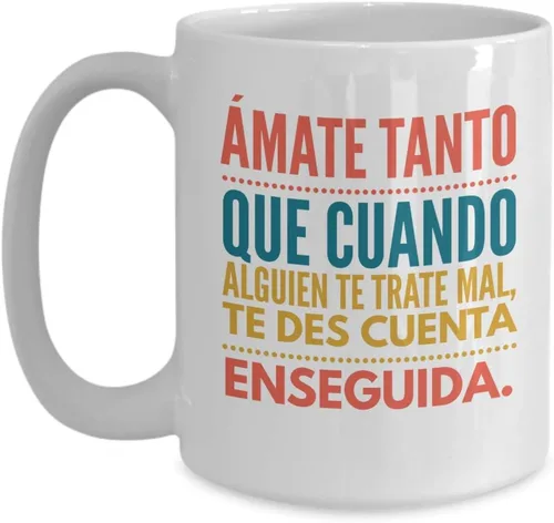 Vista 3 de Regalo para amigos Taza de cafe para hermana Perfecto regalo para graduados, profesionales y estudiantes Vaso con afirmaciones positivas, Negro