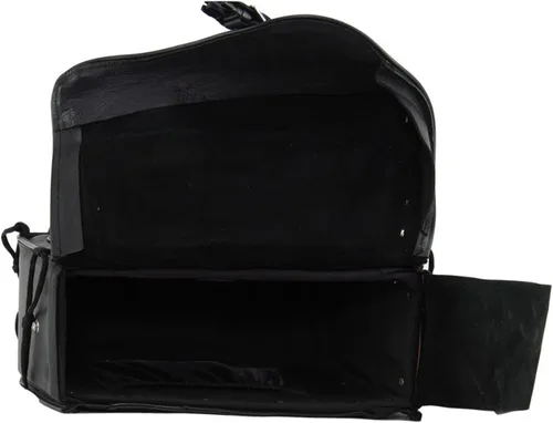 Vista 8 de GARGOYLE BELLS Bolsas de cuero genuino para silla de montar de motocicleta, bolsa de equipaje para softails, deportistas y helicópteros
