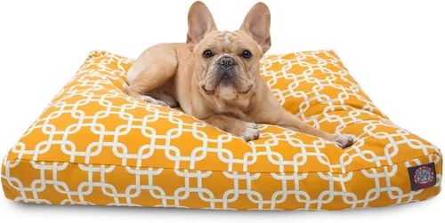 Vista 44 de Majestic Pet Cama para perro de espuma viscoelástica triturada, pequeña con funda extraíble lavable, cama ortopédica rectangular para perros, cama