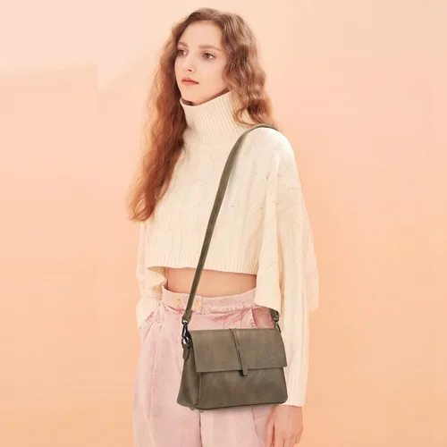 Vista 7 de KouLi Buir Bolsos cruzados para mujer, bolsos de cuero sintético, bolsos de diseñador de moda, bolso de hombro de mano de noche