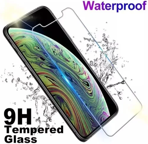 Vista 5 de Paquete de 3 protectores de pantalla para iPhone 11 Pro Max y iPhone XS Max de 6.5 pulgadas, vidrio templado