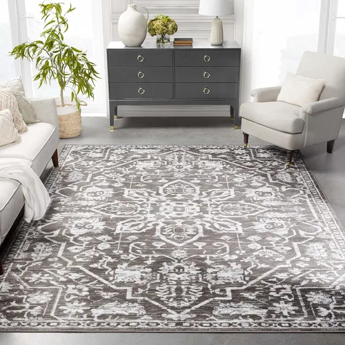 Vista 59 de Well Woven - Alfombra tejida estilo vintage con diseño de medallón, 68 x 120 cm