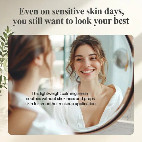 Vista 7 de All Natural Houttuynia Cordata Care Serum - Suero facial calmante e hidratante para pieles sensibles y problemáticas, ligero y no comedogénico