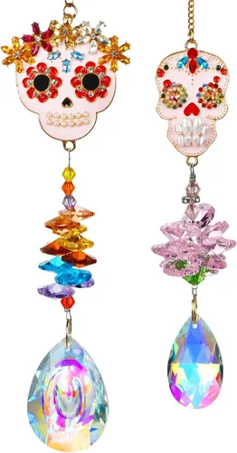 Vista 8 de H&D HYALINE & DORA Bola de Prisma de Cristal Transparente Creador de Arcoíris Prismas de Ventana Atrapasol, Paquete de 3 Clear Crystal Ball Prism