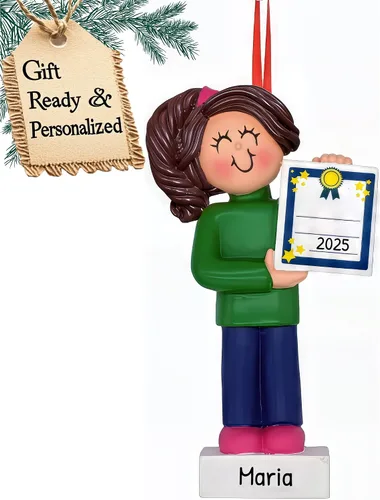 Vista 12 de Adornos de graduación personalizados para la clase de 2025, adornos de árbol personalizados para 2025, regalos de graduación personalizados