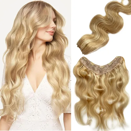 Vista 7 de Extensiones de cabello negro azabache, cabello humano con clip en forma de V, 14 pulgadas, añadiendo volumen y extensiones de cabello real liso