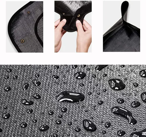 Vista 2 de BIUWING Tapete plegable para trasplante de plantas de interior, 2 piezas, tela de trabajo de jardín, impermeable, gruesa, para jardinería