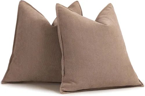 Vista 13 de ZWJD - Juego de 2 fundas de cojín decorativo de 16 x 16 pulgadas, de felpilla, con diseño elegante, suaves, para sofá, cama y decoración del hogar