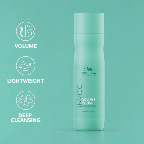 Vista 5 de Wella Professionals Invigo Volume Boost Champú para añadir con Bodyfying Spring Blend