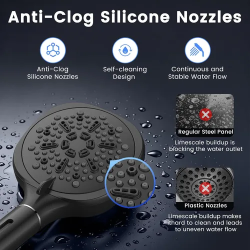Vista 7 de Filtered Shower Head with Handheld, High Pressure Shower Head with Filters