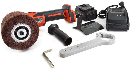 Vista 5 de Hardin HD-5800-DC 18V 4.0Ah Litio-Ion Brushless Burnisher inalámbrico con rueda de aleta abrasiva