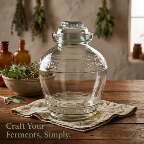 Vista 7 de Tarro de fermentación de vidrio de 1.5L/2.5L/4.5L/7.5L/10L, tarro de pepinillo sellado de gran capacidad (E 10L/362oz)