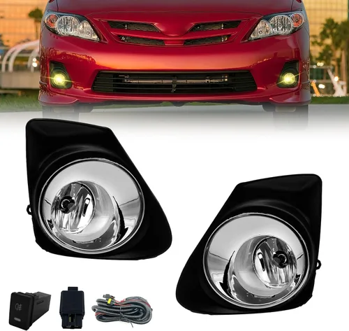 Vista 25 de Luces antiniebla LED y DRL para compatibles con Dodge Dakota 1997 1998 1999 2000/Dodge Durango 1998-2000, un par de luces antiniebla delanteras