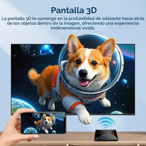 Vista 8 de EASYTONE Caja de TV Android 14.0 2026, 4GB RAM 32GB ROM Android 14 TV Box 4K 8K WIFI6 1000M Ethernet Smart TV Cajas HDR10 R69 Plus H728 Octa-core TV